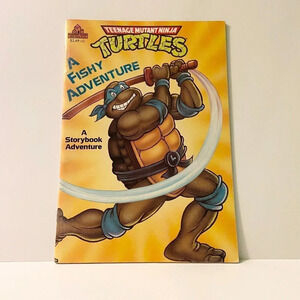 Vintage 1990 TMNT A Fishy Adventure  Teenage Mutant Ninja Turtles Storybook